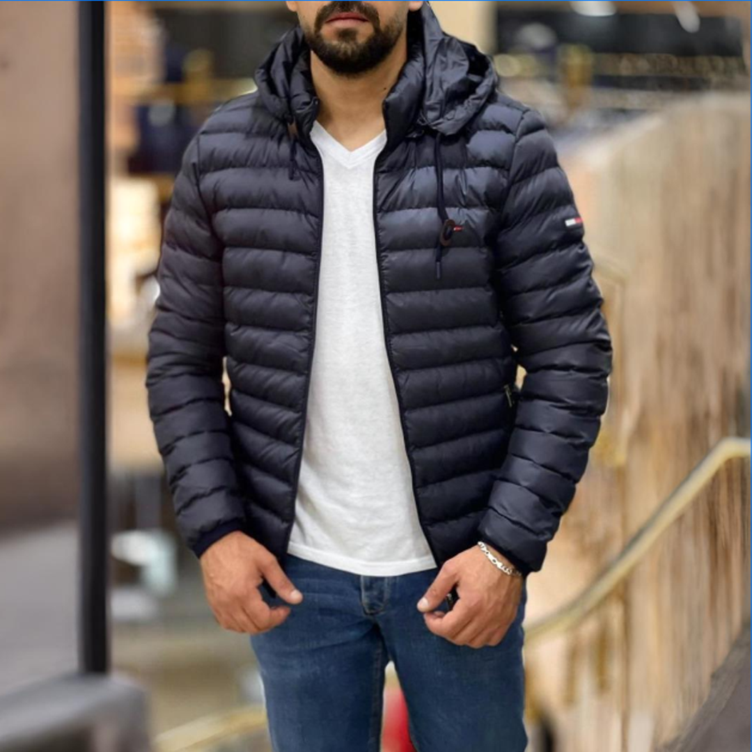 Doudoune Tommy Hilfiger Homme – Manches Longues avec Capuche