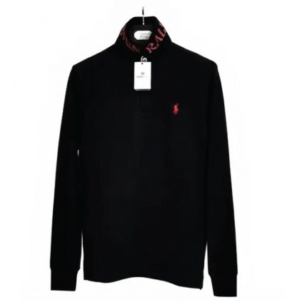 Polo Col Zippé Premium – Manches Longues Homme