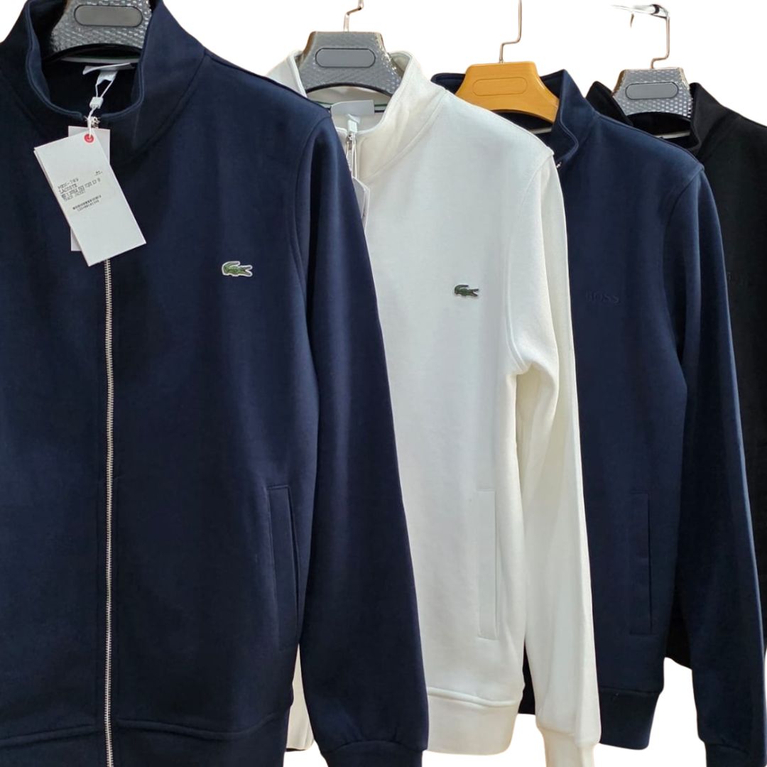 Sweat zippé Lacoste -à Manches Longues-Homme