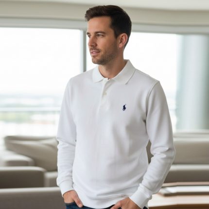 Polo Homme Manches Longues Premium